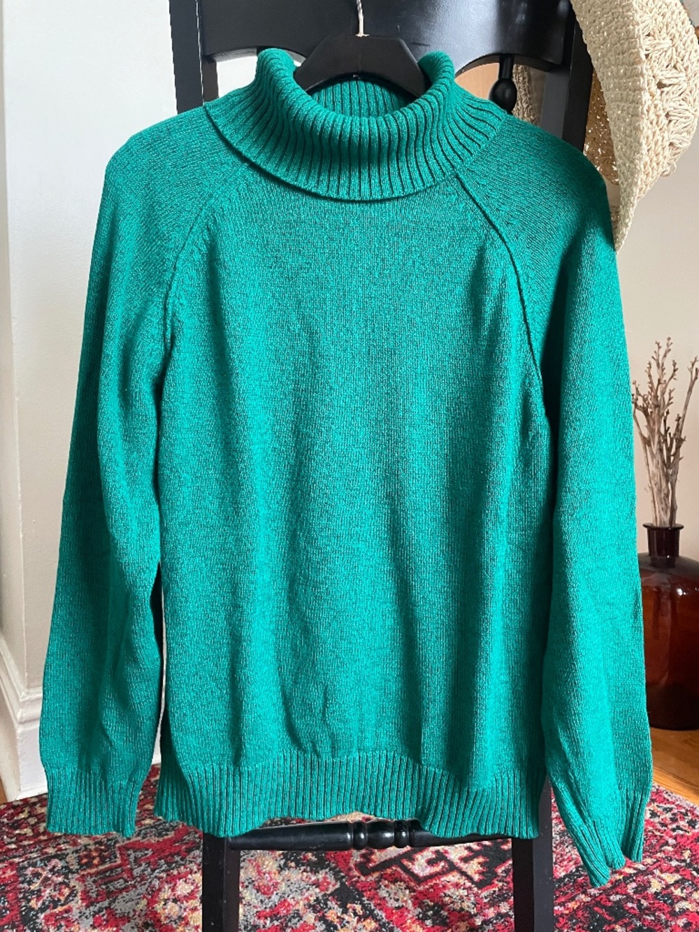 Karen Scott Green Turtleneck Sweater